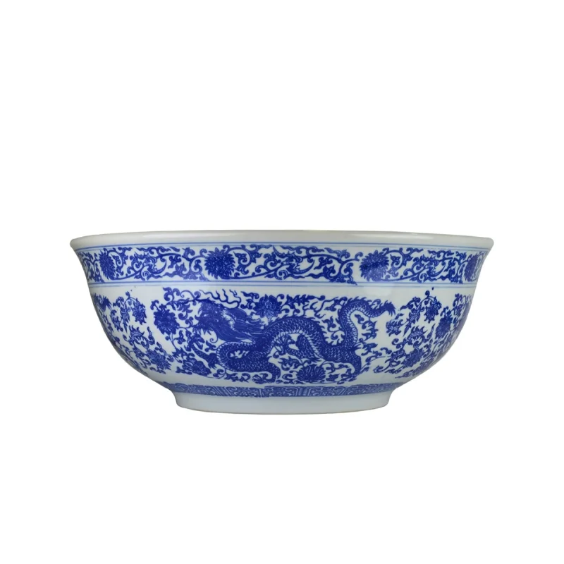 Раковина чаша Bronze de Luxe Dragons 6050, белый/синий