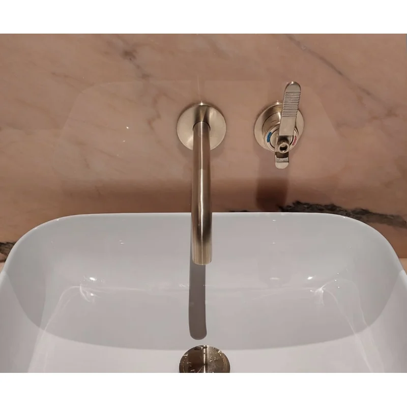 Смеситель скрытого монтажа для раковины Bronze de Luxe 1760s Loft 5530CG, матовое золото