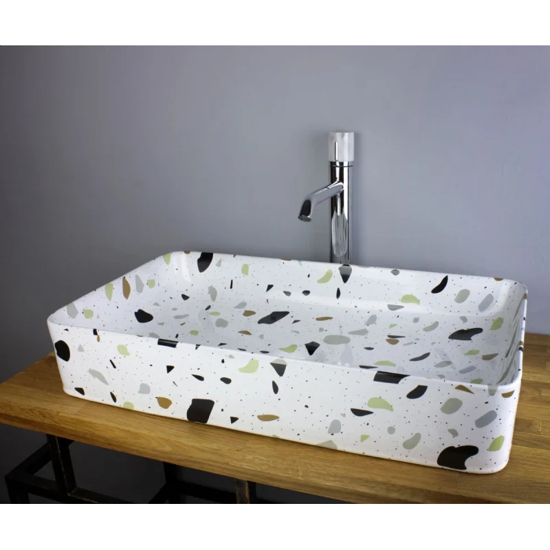 Раковина чаша Bronze de Luxe Терраццо 1061TR, разноцветная