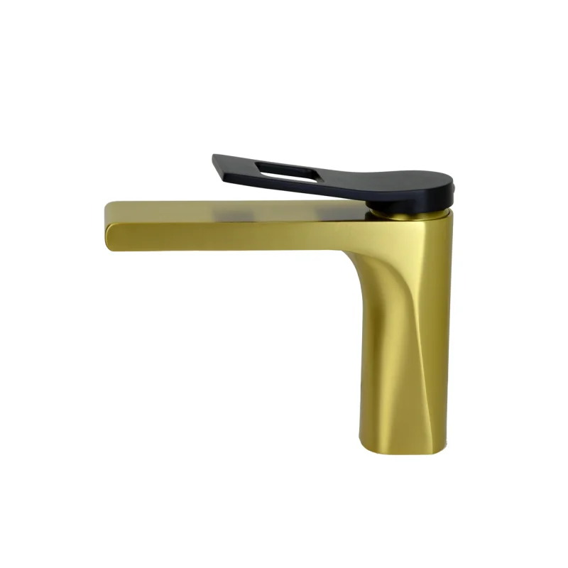 Смеситель для раковины Bronze de Luxe Element EL02GB Матовое золото Черный