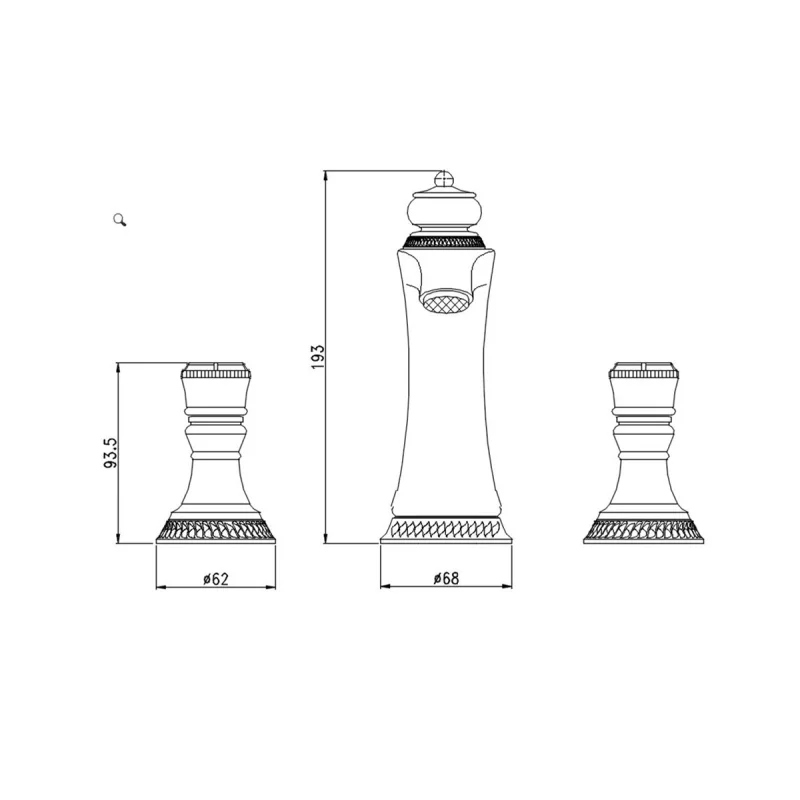 Смеситель для раковины Bronze de Luxe Royal 21383, цвет бронза