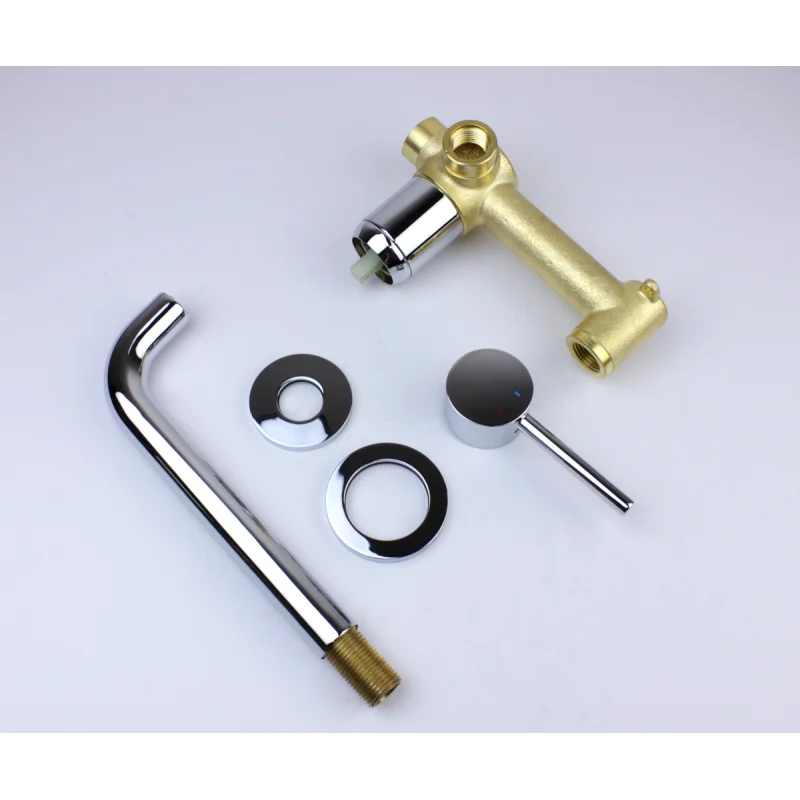 Смеситель скрытого монтажа для раковины Bronze de Luxe Scandi 14511C, хром