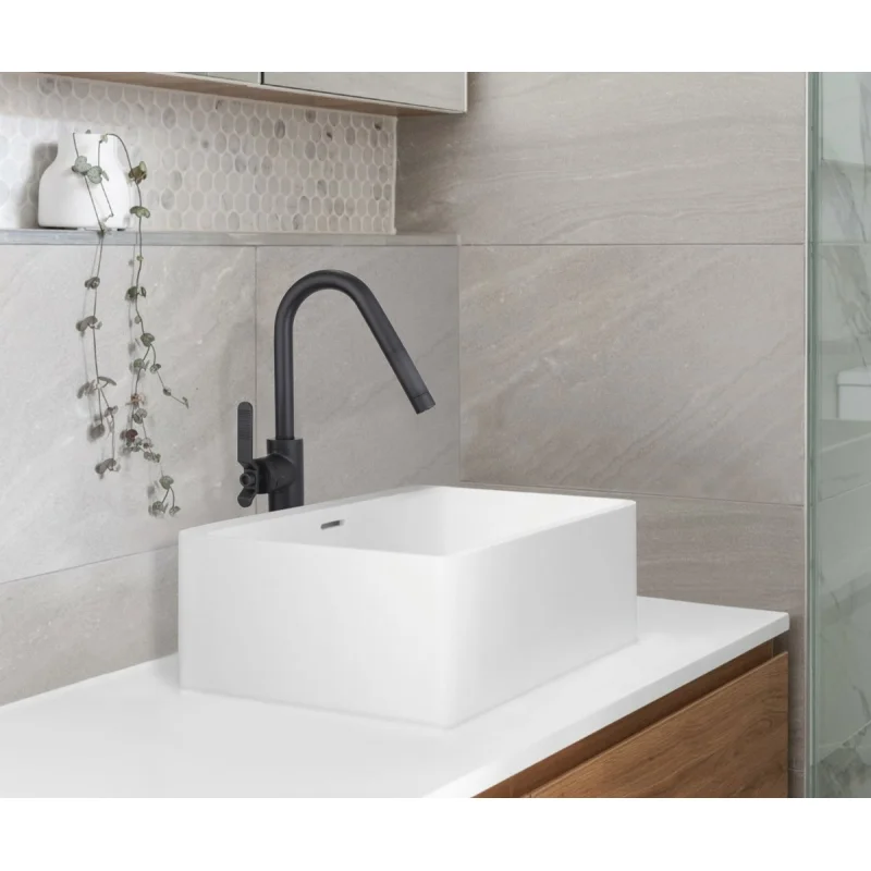 Смеситель для раковины Bronze de Luxe 1760s Loft 3352SB, черный матовый