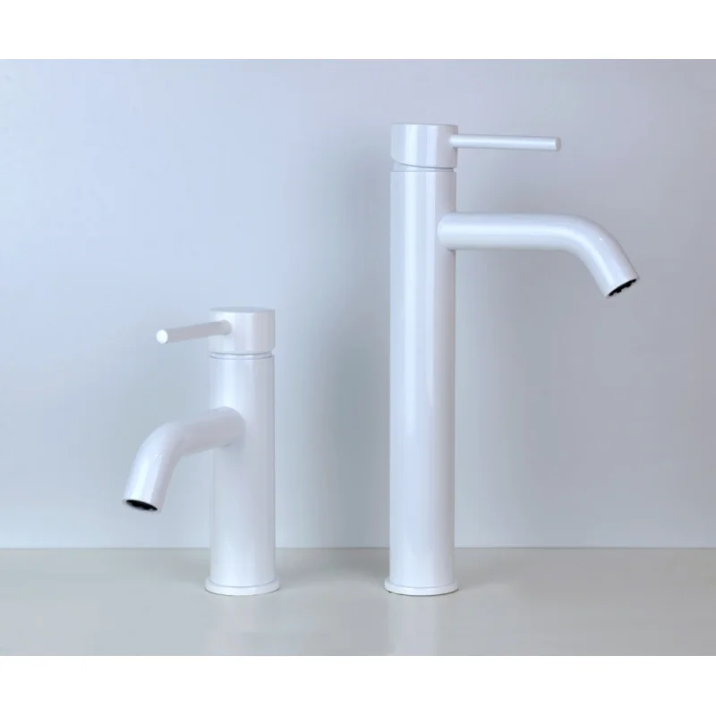 Смеситель для раковины Bronze de Luxe Scandi 1452W, белый глянцевый