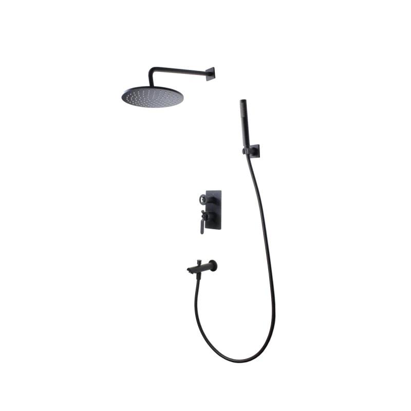 Душевая система встраиваемая Bronze de Luxe 1760'S 6630SB, черный