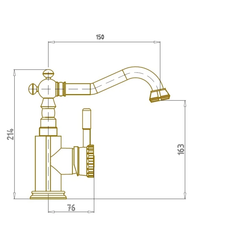 Смеситель для раковины Bronze de Luxe Windsor 21788 Бронза