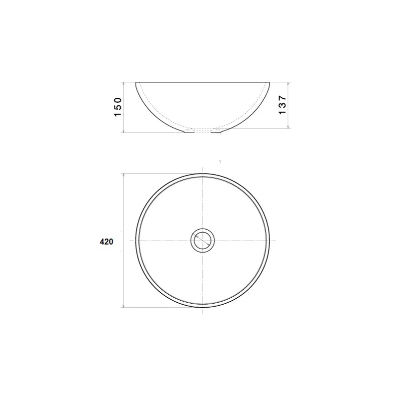 Раковина чаша Bronze de Luxe Festival 2231, разноцветная