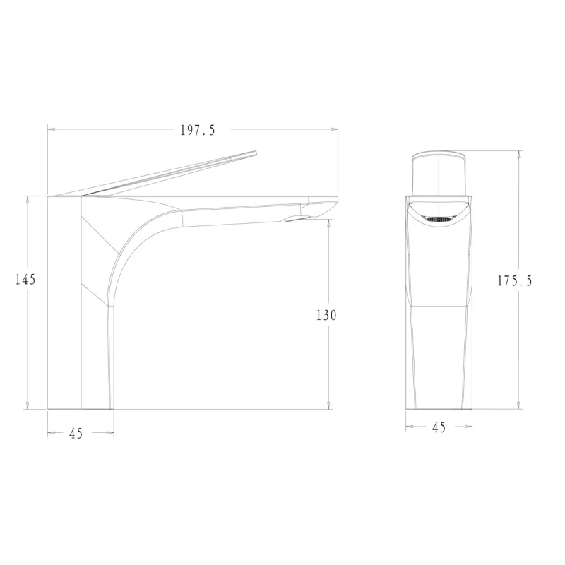 Смеситель для раковины Bronze de Luxe Icon 2040CB Черный матовый