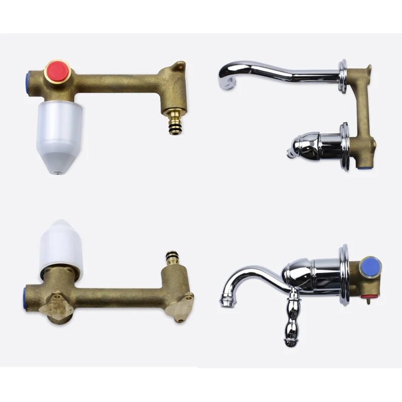 Смеситель скрытого монтажа для раковины Bronze de Luxe Tiffany 1920CR, хром