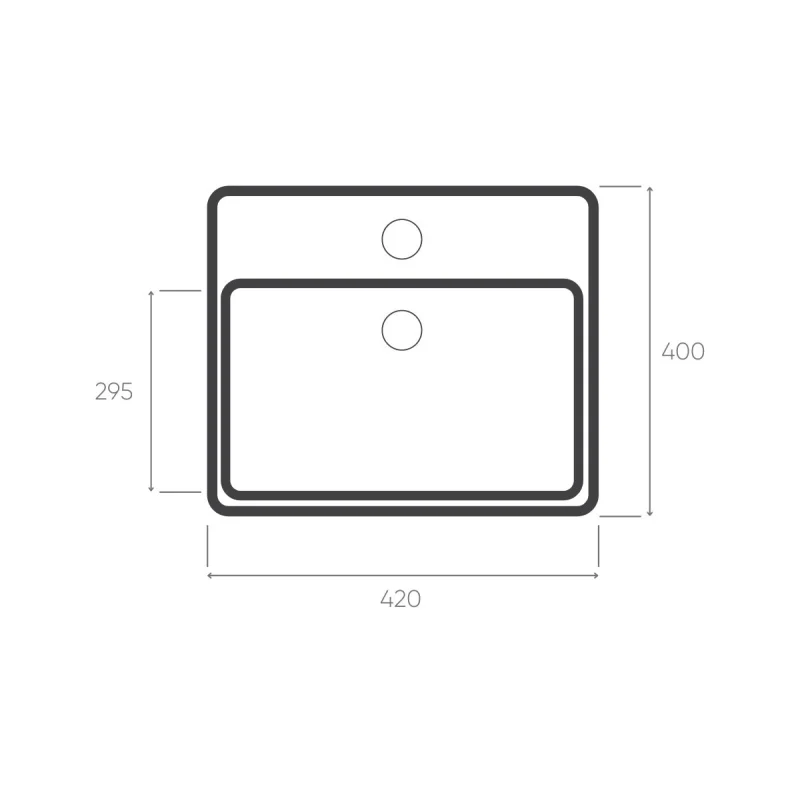 Раковина чаша Bronze de Luxe Black Deer 1060BD, белый