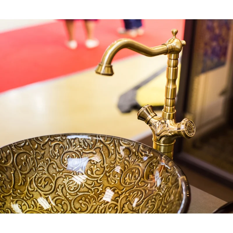 Смеситель для раковины Bronze de Luxe Royal 21973, бронза