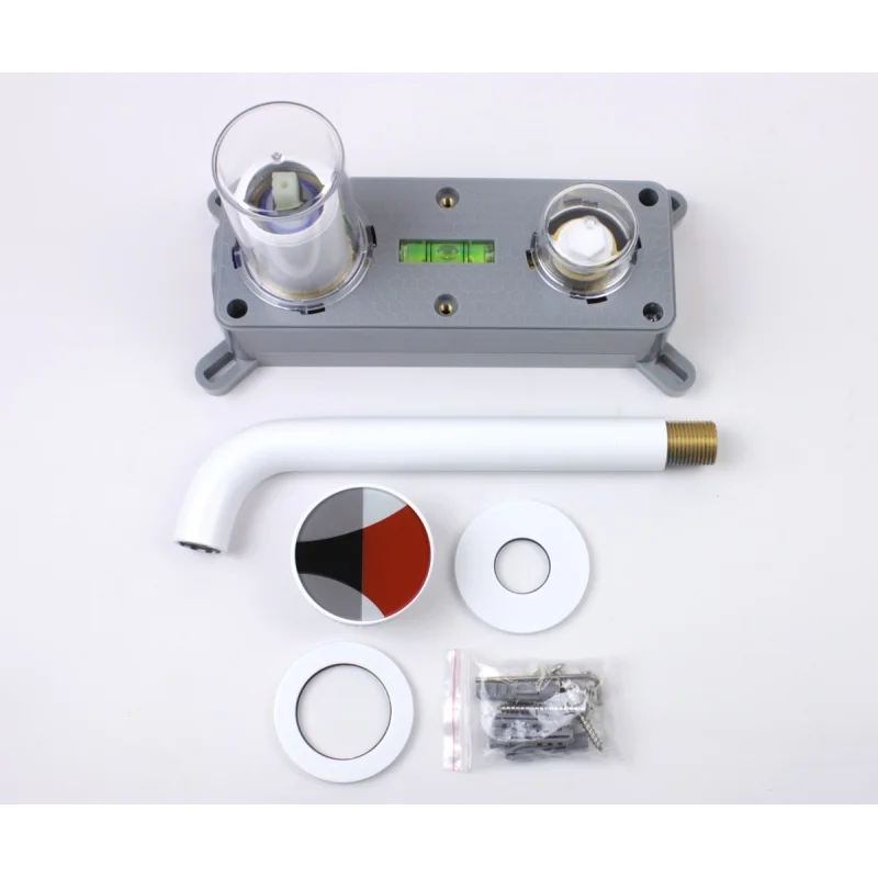 Смеситель Bronze de Luxe OMG, для раковины, цвет белый/красный, 9007W-R