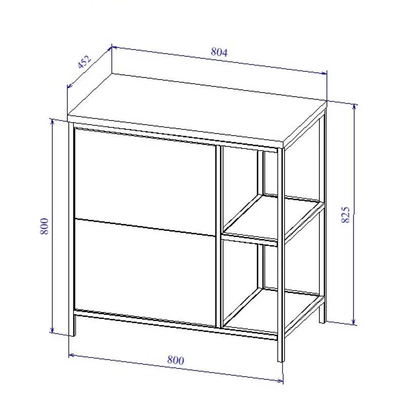 Тумба под раковину Cersanit Bosquet 80 63012 Дуб