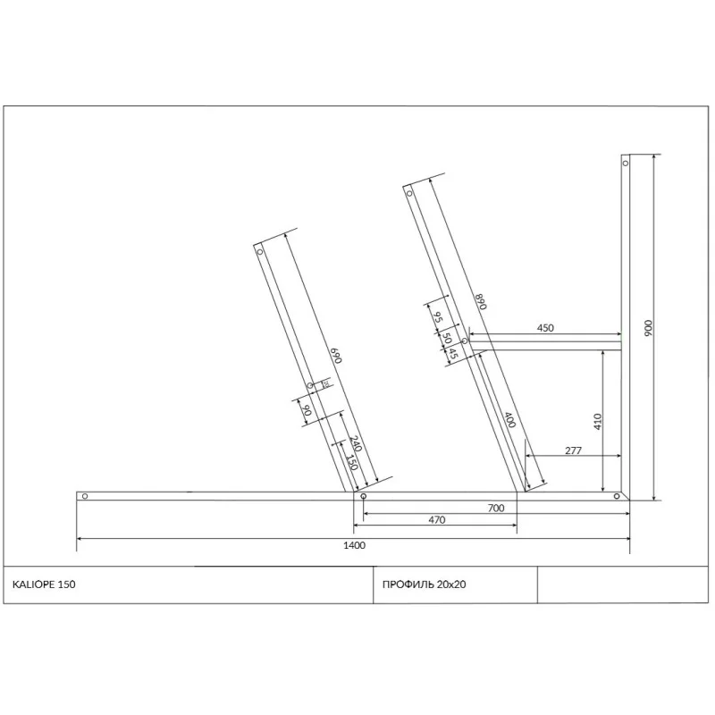 рама для ванны CERSANIT KALIOPE 153