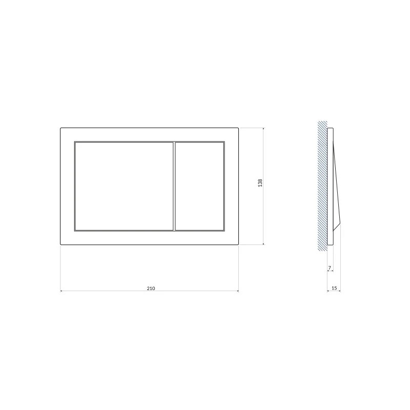 Кнопка CERSANIT ENTER белая