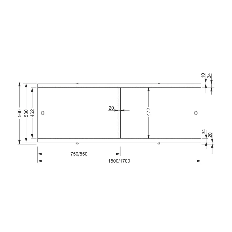 Панель CERSANIT для ванны фронтальная TYPE 2 150