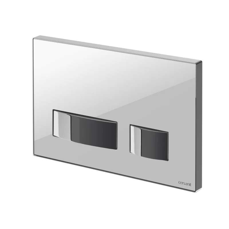 Кнопка CERSANIT MOVI белая глянцевая стекло