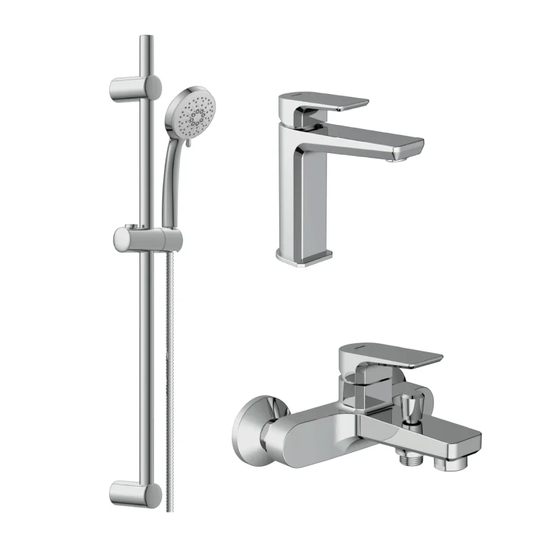 Комплект смесителей Cersanit Nature 64514 Хром Комплект смесителей Cersanit Nature 64514 Хром