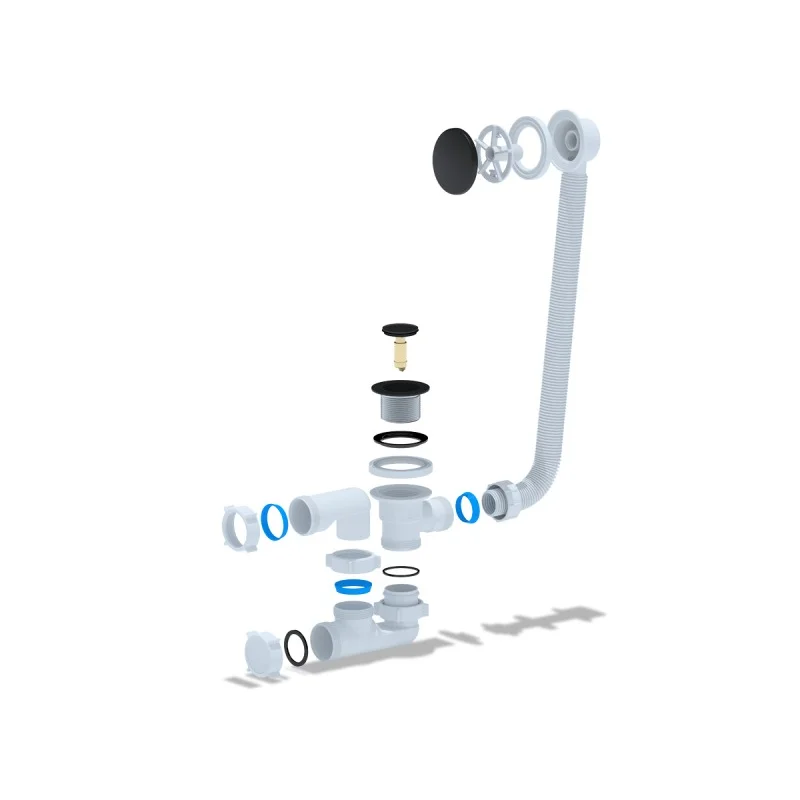 Слив-перелив Cersanit Prime Black 64287 click-clack Черный матовый