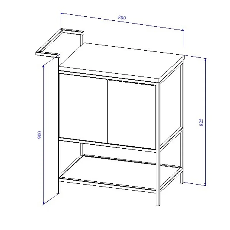 Тумба под раковину Cersanit Botanique 80 63014 зеленый