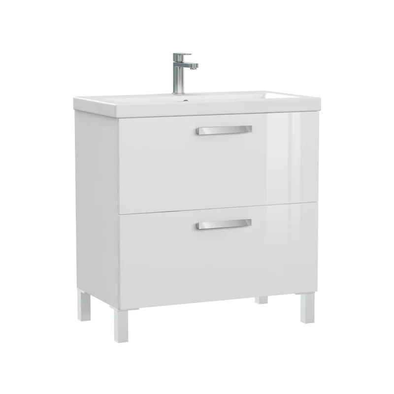 Тумба с раковиной Cersanit Melar 80 64763 Белая Тумба с раковиной Cersanit Melar 80 64763 Белая