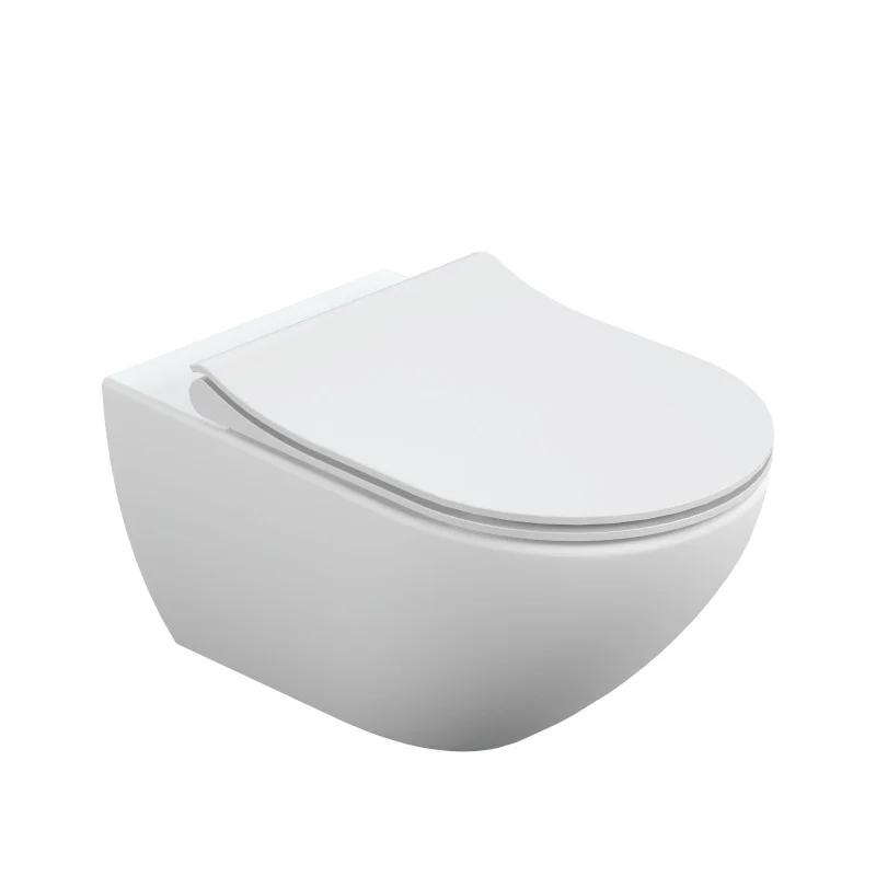 Унитаз подвесной Cersanit Street Fusion Clean On DPL EO slim 64516, безободковый, крышка микролифт, белый Унитаз подвесной Cersanit Street Fusion Clean On DPL EO slim 64516, безободковый, крышка микролифт, белый