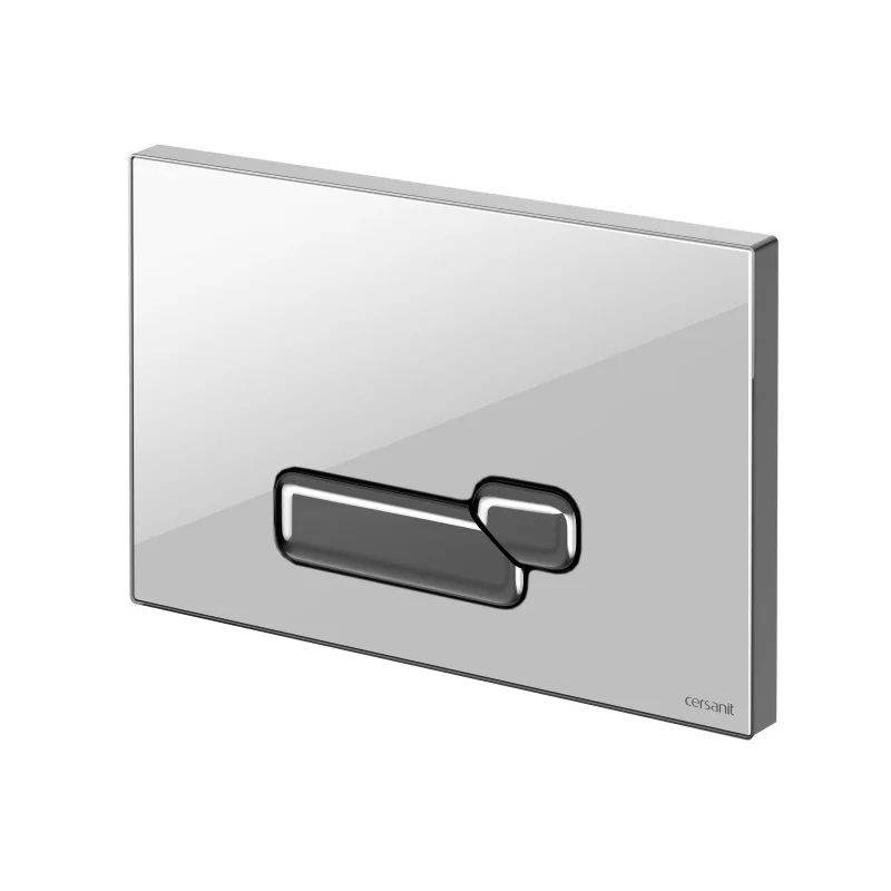 Кнопка CERSANIT ACTIS белая глянцевая стекло