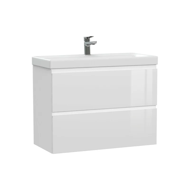 Тумба под раковину Cersanit Moduo Slim 80 64126 подвесная Белая Тумба под раковину Cersanit Moduo Slim 80 64126 подвесная Белая