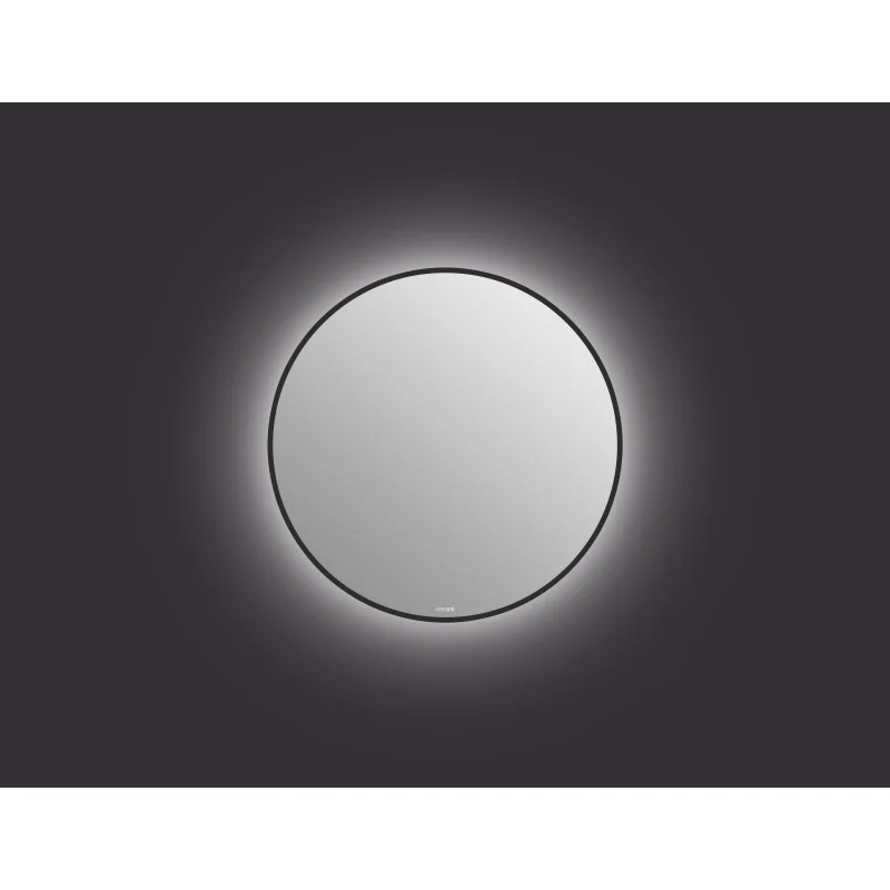 Зеркало CERSANIT ECLIPSE SMART 60x60 с подсветкой круглое черная рамка 64146