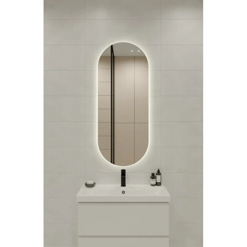 Зеркало CERSANIT ECLIPSE SMART 50*122 с подсветкой овальное 64150