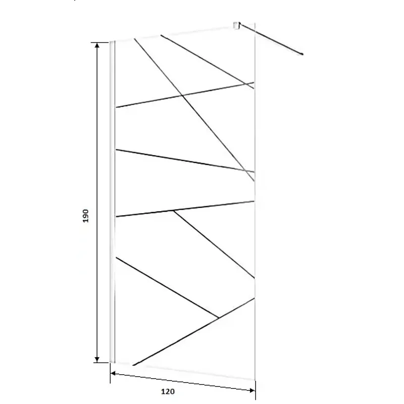Ограждение PICK T120 душевое Ceruttispa без поддона (120x190)