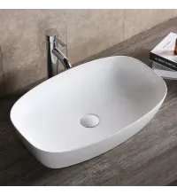 Раковина CR0063 накладная, белая, прямоуго...