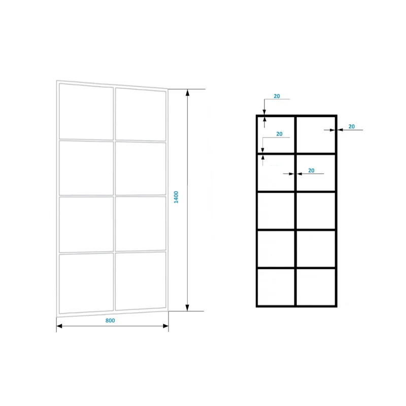 Шторка MUZA F80 для ванной, Ceruttispa (80х195)