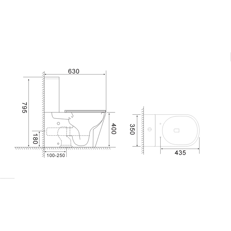 Унитаз PIERA Tornado напольный безободковый Ceruttispa CT10560 (630х350х795) Ceruttispa