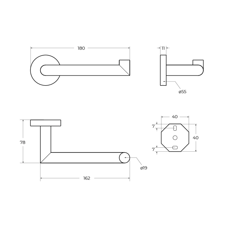 Держатель для туалетной бумаги CEZARES RELAX-PH2-NOP