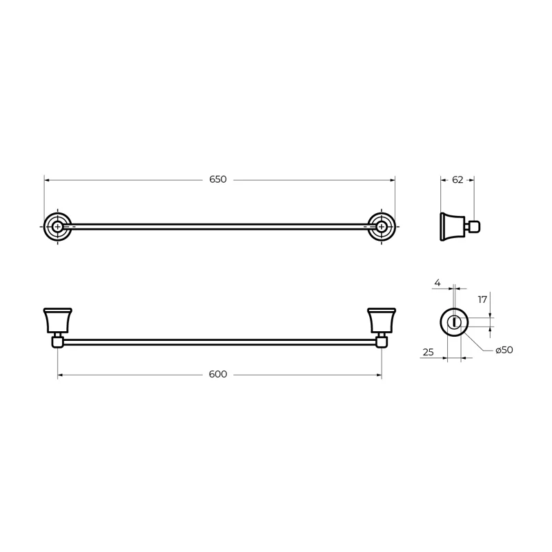 Полотенцедержатель CEZARES LIBERTY CZR-F-8981