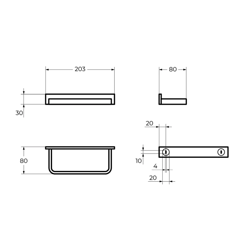 Полотенцедержатель CEZARES MAXIMA CZR-F-8915A