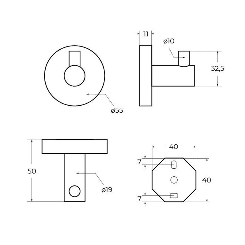 Крючок CEZARES RELAX-HK-NOP
