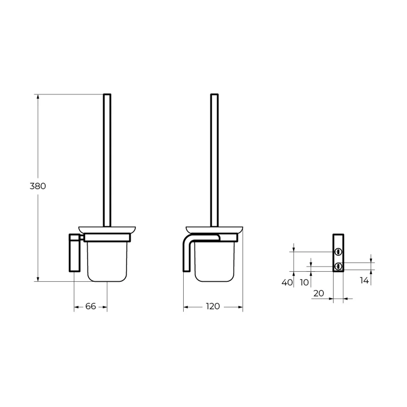 Щетка для унитаза CEZARES ULTIMA CZR-F-8932