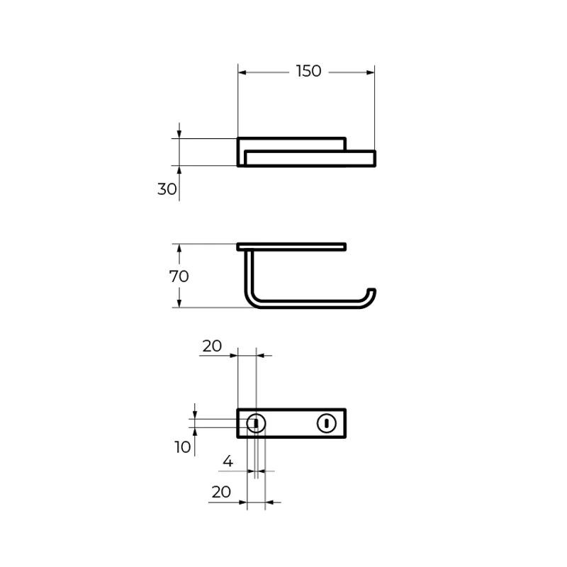 Держатель туалетной бумаги CEZARES MAXIMA CZR-F-8921