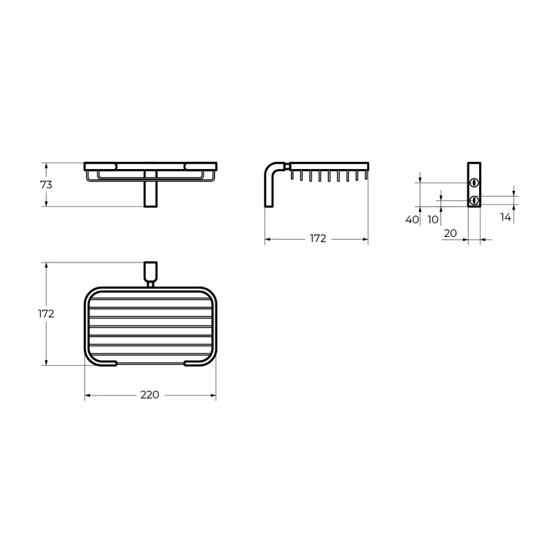 Мыльница CEZARES ULTIMA CZR-F-8931