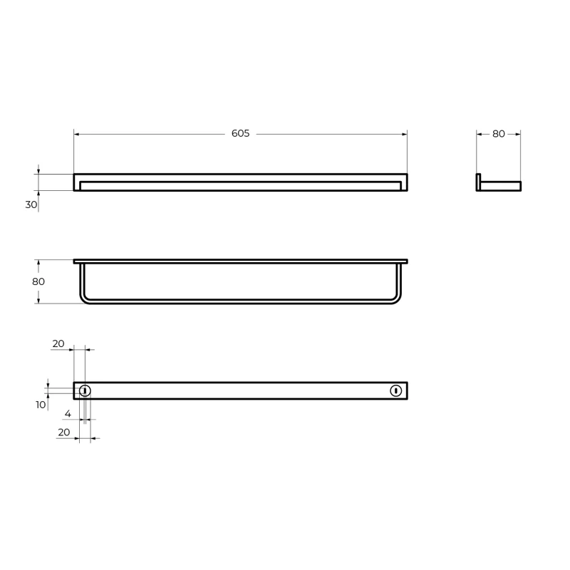 Полотенцедержатель CEZARES MAXIMA CZR-F-8912