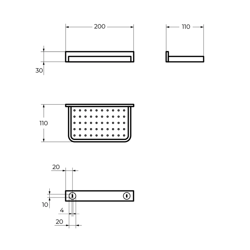 Мыльница CEZARES MAXIMA CZR-F-8919A