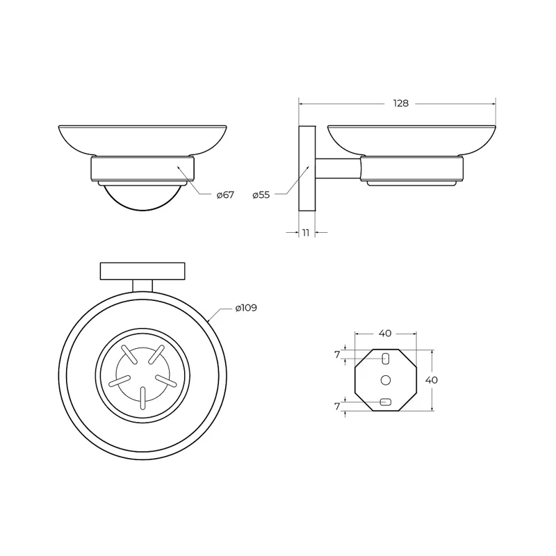 Мыльница подвесная CEZARES RELAX-SODS-01