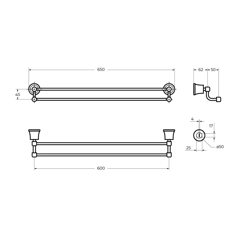 Полотенцедержатель CEZARES LIBERTY CZR-F-8982