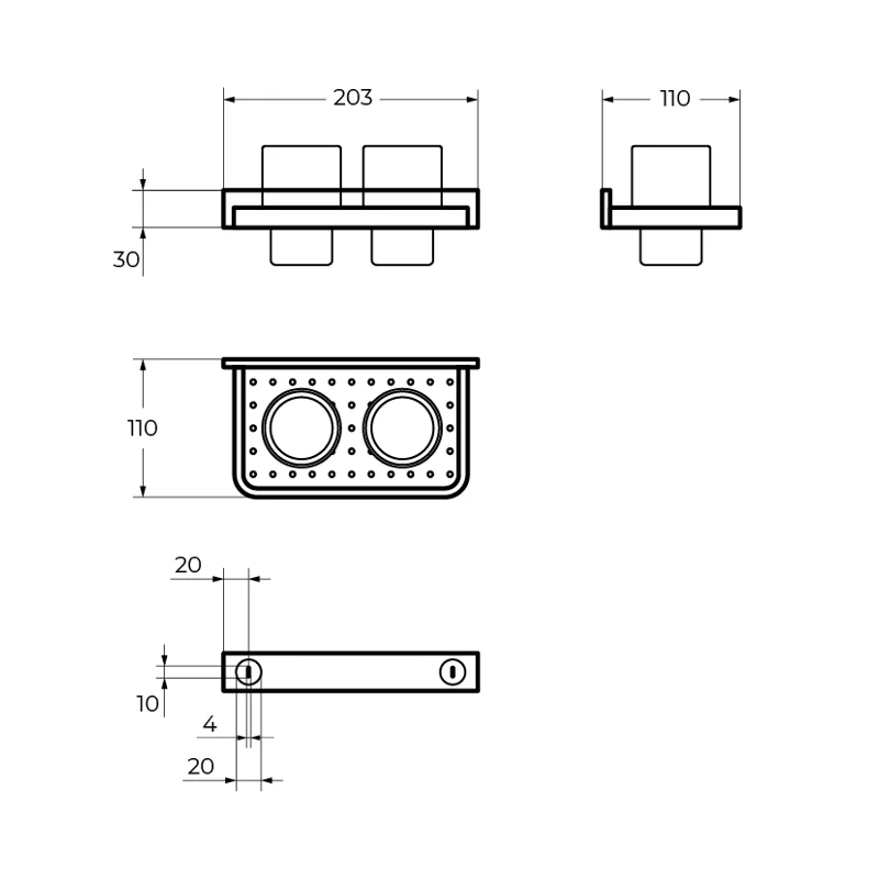 Стакан двойной CEZARES MAXIMA CZR-F-8920A