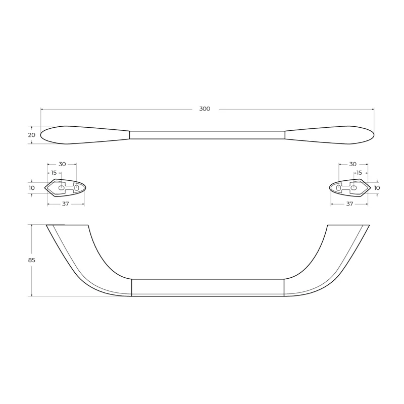 Полотенцедержатель CEZARES LINER-TH02-GM