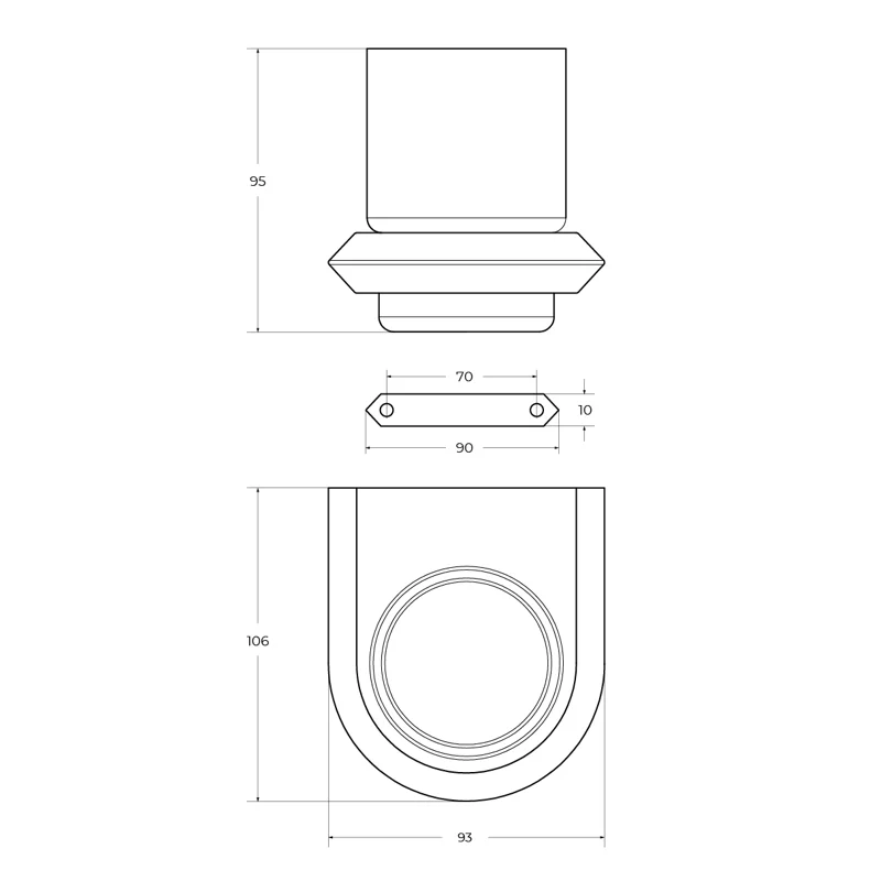 Стакан подвесной CEZARES LINER-TUMS-01