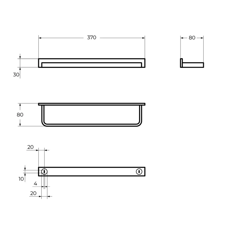 Полотенцедержатель CEZARES MAXIMA CZR-F-8912A