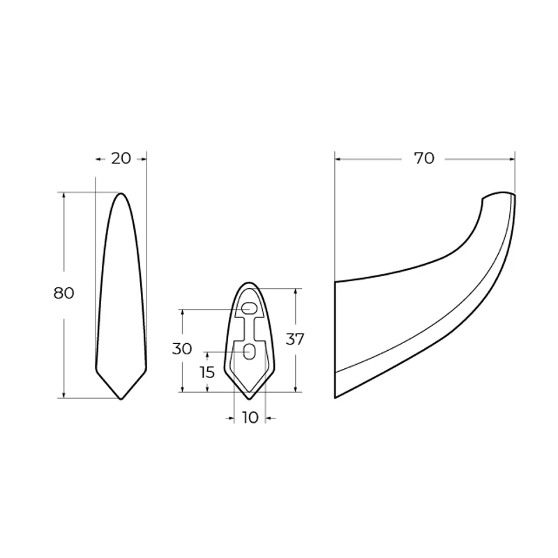 Крючок CEZARES LINER-HK-01